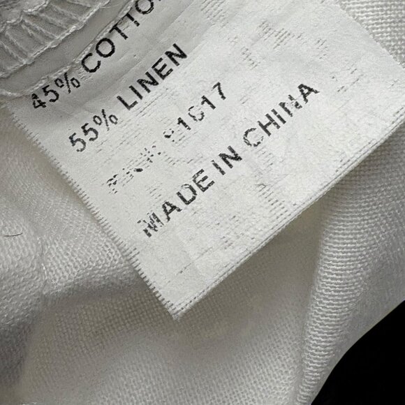 Solitaire by Ravi Khosla White Linen Blend Embroidered Cutout Tunic - Picture 5 of 10